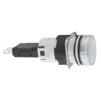 Schneider Electric XB6AV1BB 12...24V Entegre Led'Li Beyaz Eksiksiz Pilot Işığı Ø16 - 1