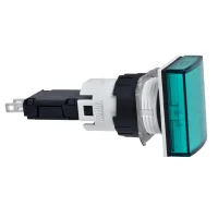 Schneider Electric XB6DV3BB 12...24V Yeşil Dikdörtgen Led'li Kumanda Butonu Ø16 - 1