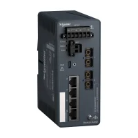 Schneider Electric MCSESM063F2CS0 4 Port Modicon Yönetilebilen Ethernet Switch + Single Modlu Fiber Optik İçin 2 Port - 1