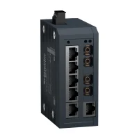 Schneider Electric MCSESU083F2CU0 6 Port Modicon Standart Yönetilemeyen Ethernet Switch + Çok Modlu Fiber Optik İçin 2 Port - 1