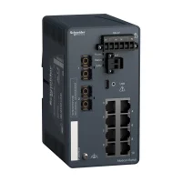 Schneider Electric MCSESM103F2CS0 8 Port Modicon Yönetilebilen Ethernet Switch + Single Modlu Fiber Optik İçin 2 Port - 1