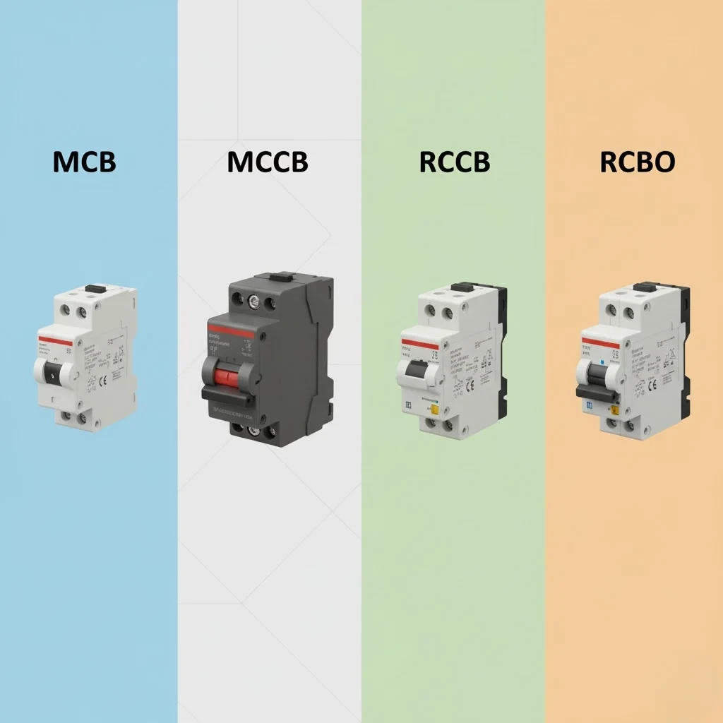 MCB, MCCB, RCCB ve RCBO Nedir? Aralarındaki Farklar Nelerdir?