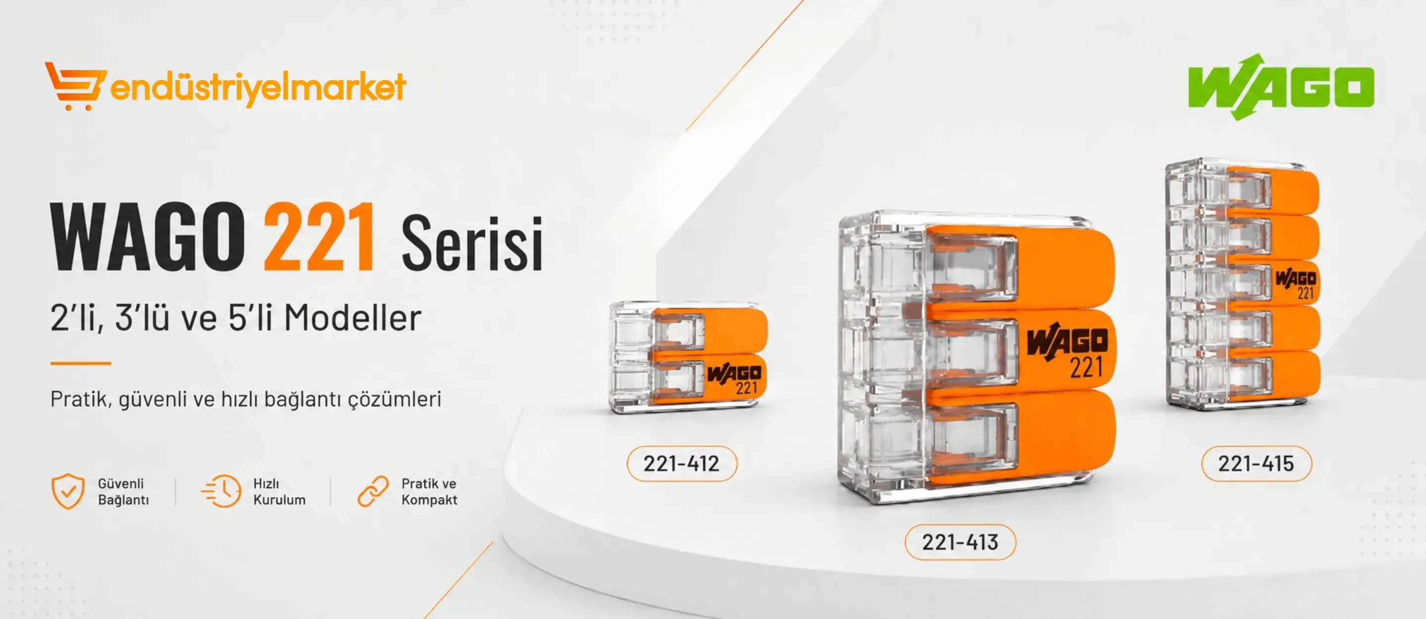 WAGO 221-412, 221-413 ve 221-415 Arasındaki Farklar