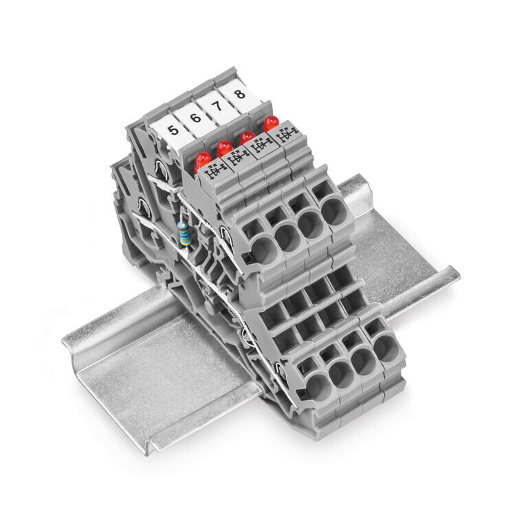 WAGO Diyotlu ve LED'li Klemensler