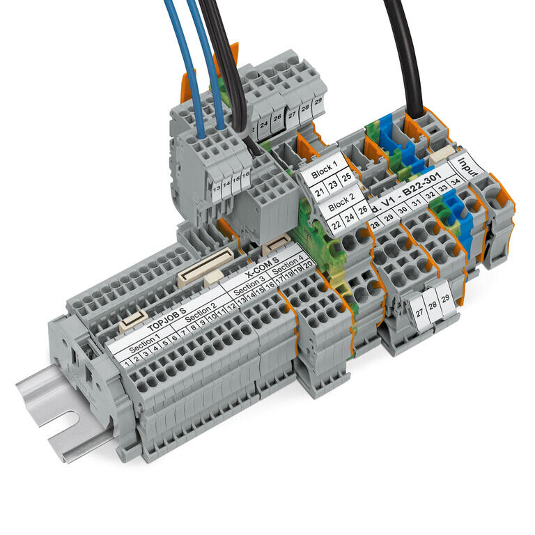 WAGO Tak-Çıkar Ray Klemensler