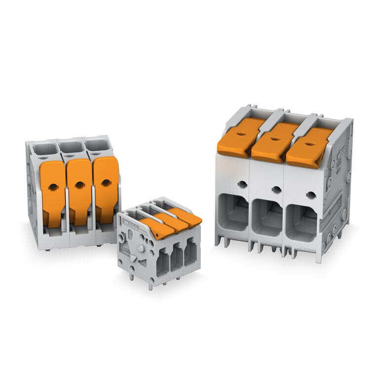 WAGO Push-in CAGE CLAMP®'li ve Kollu PCB Klemensleri