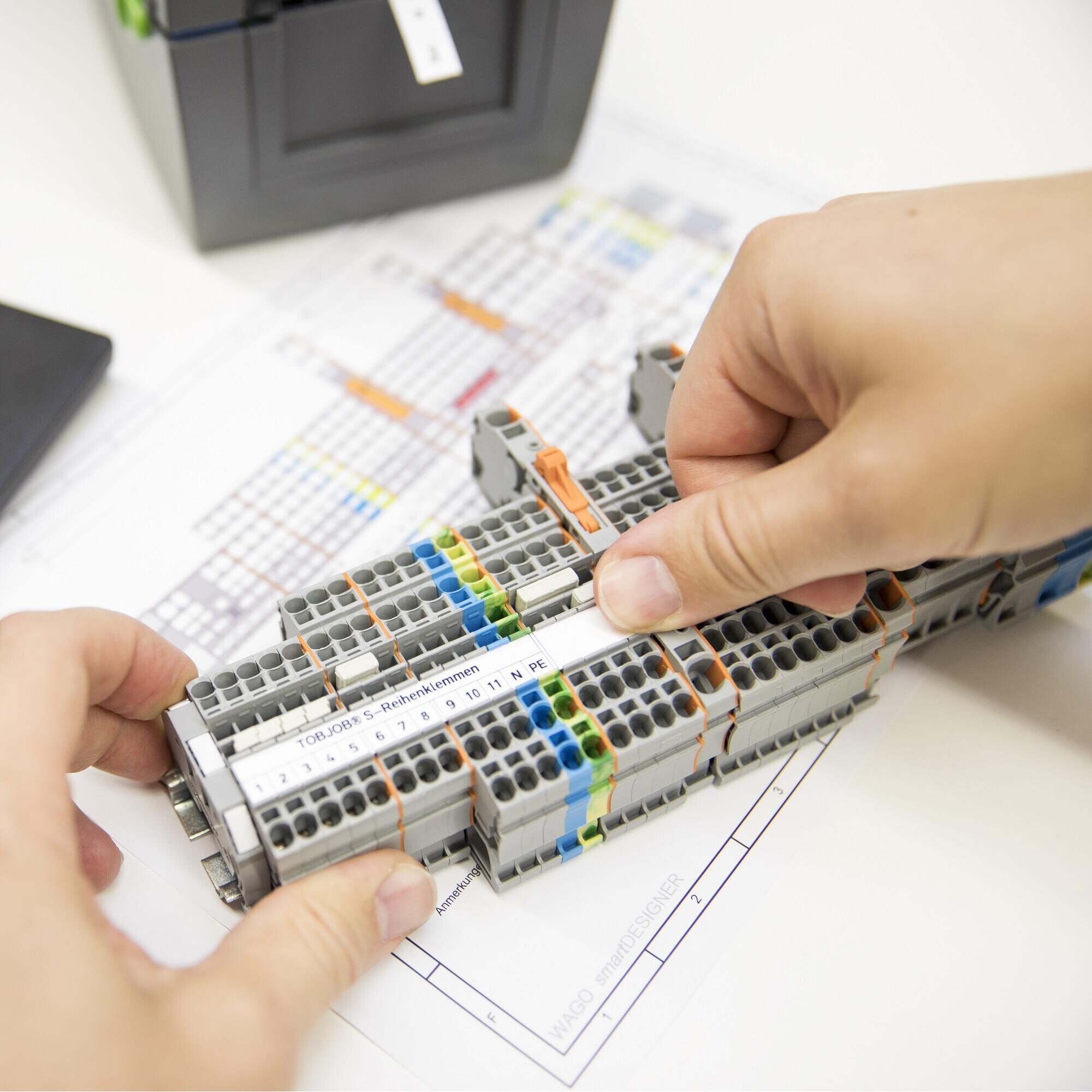 WAGO Düzenli Kumanda Panosu Görünümü için Etiketleme