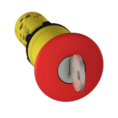 Schneider Electric XB7NS9445 Acil Durdurma Ø 22 - Kırmızı Mantar Ø 40Mm - Anahtarla Bırakılan - 1 Na + 1 Nk - 1