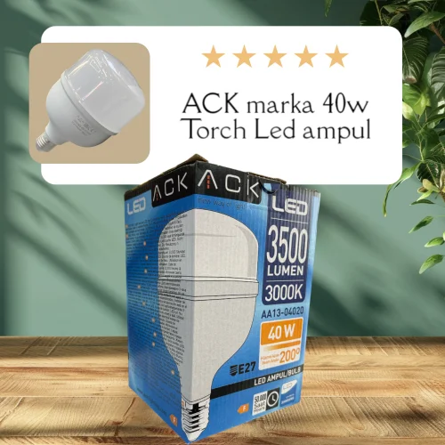 ACK AA13-04020 40W 220-240V E27 3000K T120 Led Ampul - 2