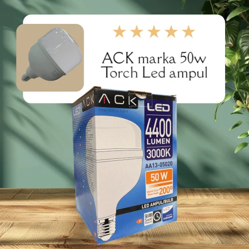 ACK AA13-05020 50W 220-240V E27 3000K T140 Led Ampul - 2