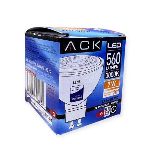 ACK AA24-01750 7W 220-240V Gu10 3000K Smd Lensli Led Ampul - 2