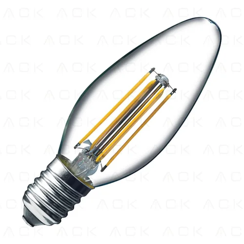 ACK AA36-00410 4W 220-240V E14 3000K C35 Led Flamanlı Ampul - 1