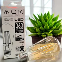 ACK AB46-00420 4W 220-240V E27 2200K St64 Led Rustik Ampul - 2