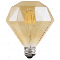 ACK AB50-00420 4W 220-240V E27 2200K Prızmatık Led Rustik Ampul - 1