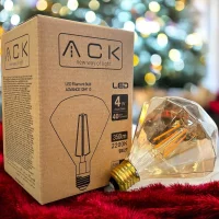ACK AB50-00420 4W 220-240V E27 2200K Prızmatık Led Rustik Ampul - 2
