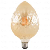 ACK AB55-00420 4W 220-240V E27 2200K G95 Led Rustik Ampul - 1