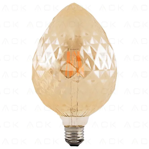 ACK AB55-00420 4W 220-240V E27 2200K G95 Led Rustik Ampul - 1