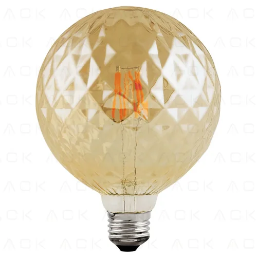 ACK AB58-00420 4W 220-240V E27 2200K G125 Led Rustik Ampul - 1