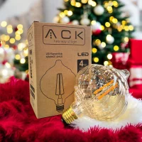 ACK AB59-00420 4W 220-240V E27 2200K G125T Led Rustik Ampul - 3