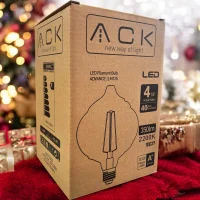 ACK AB59-00420 4W 220-240V E27 2200K G125T Led Rustik Ampul - 4