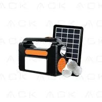 ACK AC01-00830 Güneş Panelli Işıldak 1W 1-2Mikro Usb+C Tipi Kablolu - 1