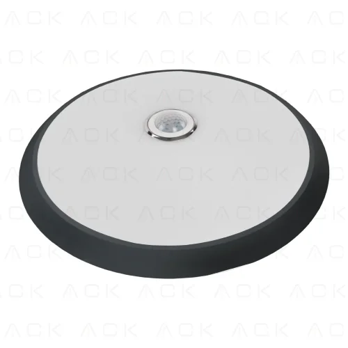 ACK AC18-00111 18W 4000K Siyah Sensorlu Led Tavan Armatürü Acil Kitli - 1