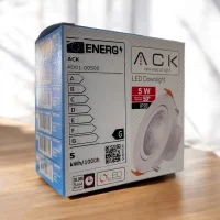 ACK AD01-00530 6500K Beyaz 5W Beyaz Kasa Cob Led Spot Lamba - 2