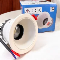 ACK AD01-15030 Spot 5W Beyaz Çerçeve Siyah Reflektör 6500K - 6