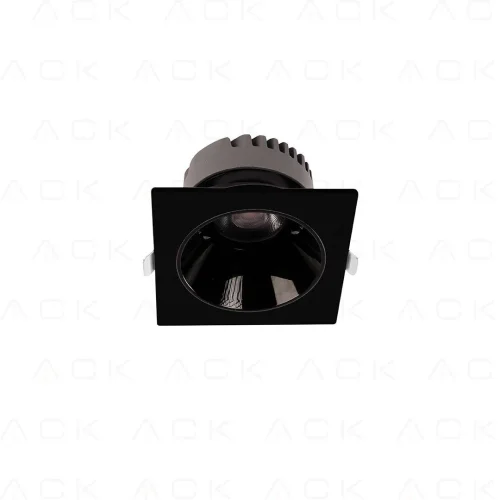ACK AD10-01501 10W Sıva Altı Kare Downlight Siyah 3000K - 1