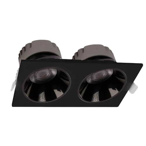 ACK AD10-02601 2X18W Sıva Altı Kare Downlight Siyah 3000K - 1