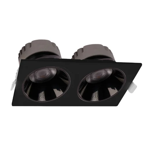 ACK AD10-02611 2X18W Sıva Altı Kare Downlight Siyah 4000K - 1
