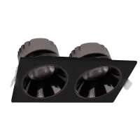 ACK AD10-03611 2X25W Sıva Altı Kare Downlight Siyah 4000K - 1