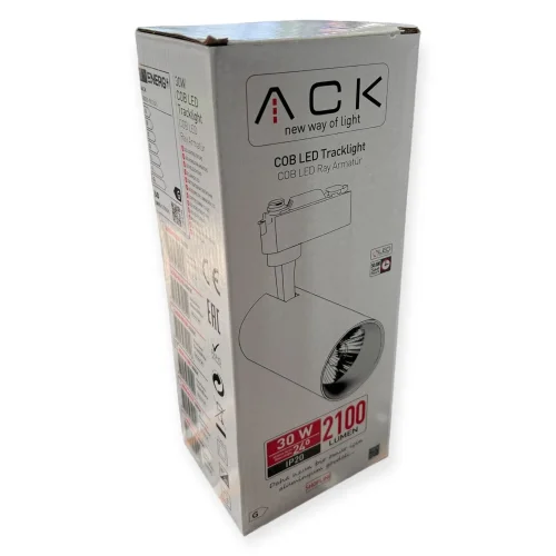 ACK AD30-01130 Ad30-01130 6500K Beyaz 30W Beyaz Kasa Led Ray Spot - 3