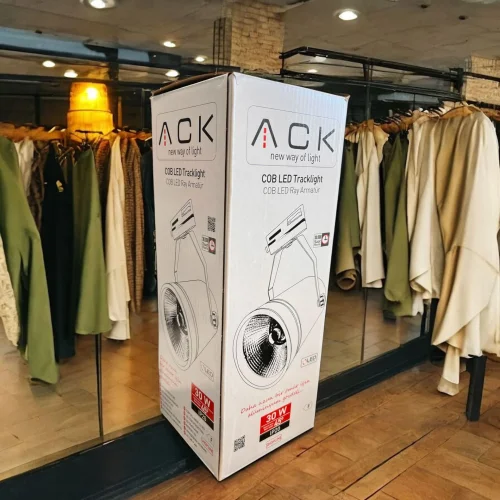 ACK AD30-01911 30W Siyah 4000K Cob Led Monofaze Ray Armatürü - 5