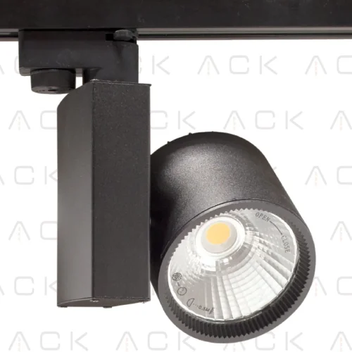 ACK AD30-04011 30W Siyah 4000K Cob Led Monofaze Ray Armatürü - 1