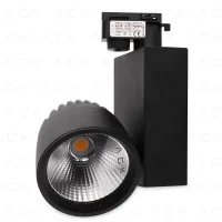 ACK AD30-14731 40W Siyah 6500K Cob Led Monofaze Ray Armatürü - 1