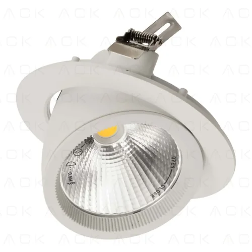 ACK AD36-00400 30W Beyaz 3000K Cob Led Salyangoz Armatür - 1