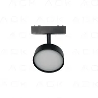 ACK AD45-07101 9W Slim Magnet Ray Armatürü Difüzörlü Yuvarlak 9,5cm 3000K IP20 - 1