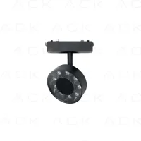 ACK AD45-07201 9W Slim Magnet Ray Armatürü Lensli Yuvarlak 9,5cm 3000K IP20 - 1