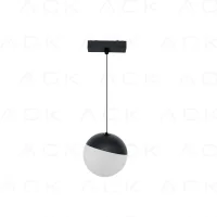 ACK AD45-08101 6W Slim Magnet Ray Armatür Küre Sarkıt 10cm 3000K IP20 - 1