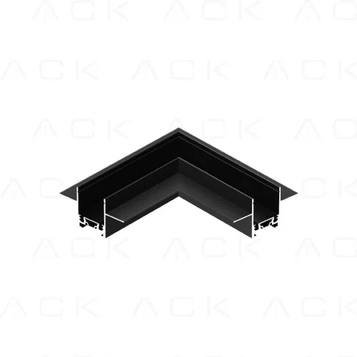 ACK AD45-95100 Slim Magnet Ray 90° Yatay Bağlantı Aparatı Sıvaaltı - 1