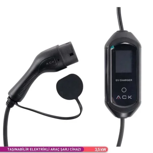 ACK AE01-02021 Taşınabilir Elektrikli Araç Şarj Cihazı 16A 3,5 Kw - 1