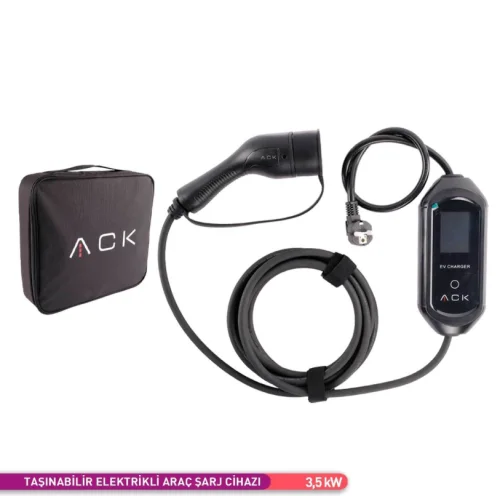 ACK AE01-02021 Taşınabilir Elektrikli Araç Şarj Cihazı 16A 3,5 Kw - 3