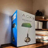 ACK AF10-00527 Banker Masa Lambası Yeşil Cam - Eskıtme Govde E27 - 3