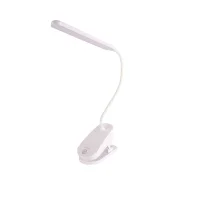 ACK AF11-10012 Şarjlı Dokunmatik Dimli Beyaz Gövde Led Masa Lambası 2,5W IP20 Mandallı - 1