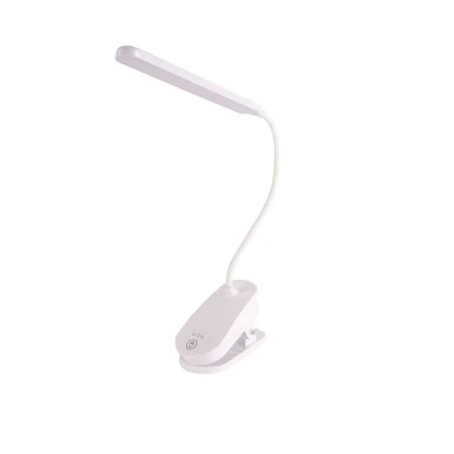 ACK AF11-10012 Şarjlı Dokunmatik Dimli Beyaz Gövde Led Masa Lambası 2,5W IP20 Mandallı - 1