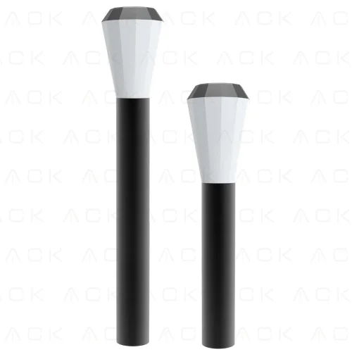 ACK AG36-00142 Alumınyum Gövde E27 IP44 Max.23W Bahçe Armatürü (140*140*500mm) - 1