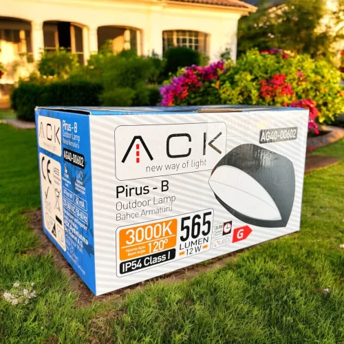 ACK AG40-00602 12W Pirus-B 3000K Led Bahçe Apliği - 2