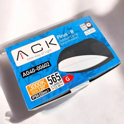 ACK AG40-00602 12W Pirus-B 3000K Led Bahçe Apliği - 3