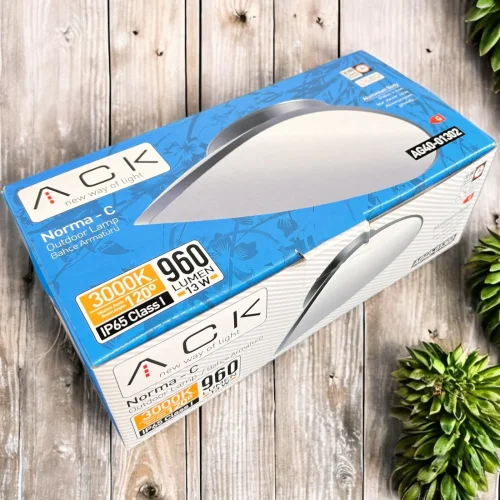 ACK AG40-01302 3000K Günışığı 13W Siyah Osram Norma C Bahçe Duvar Apliği - 2